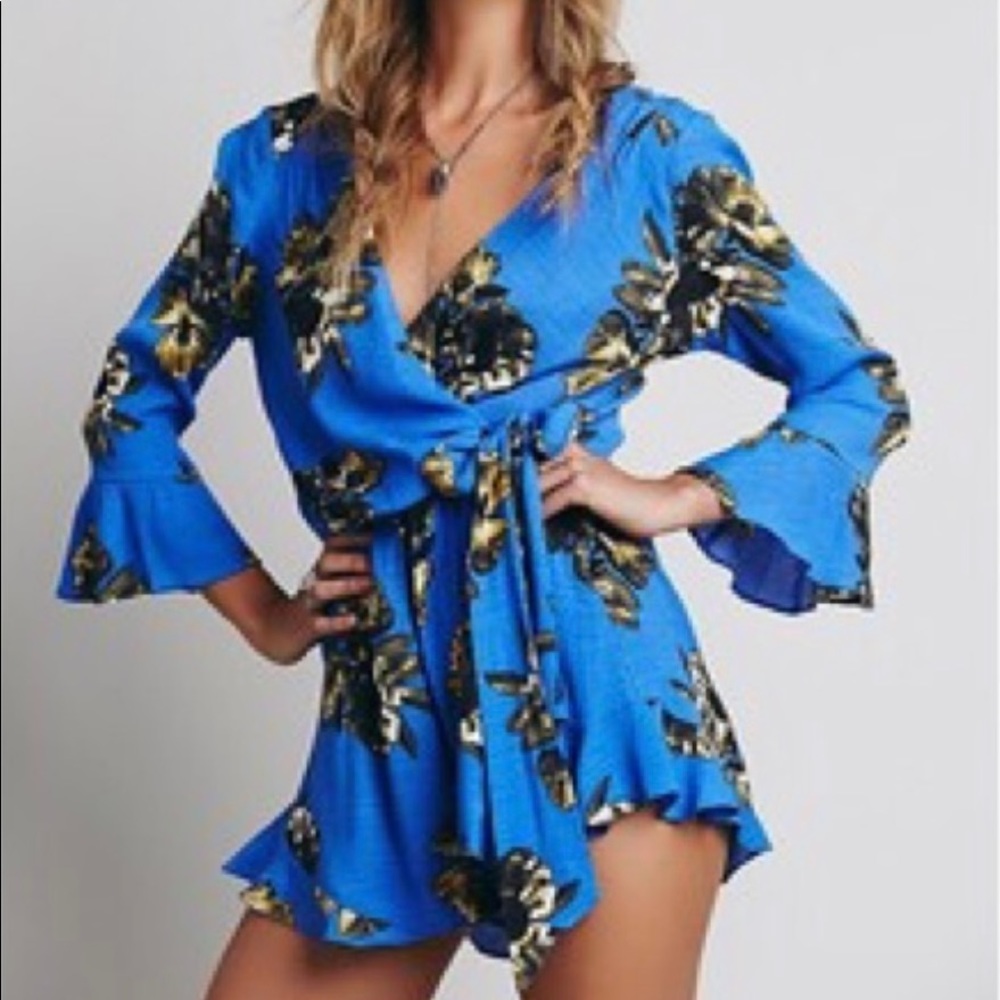 Free People Floral Romper